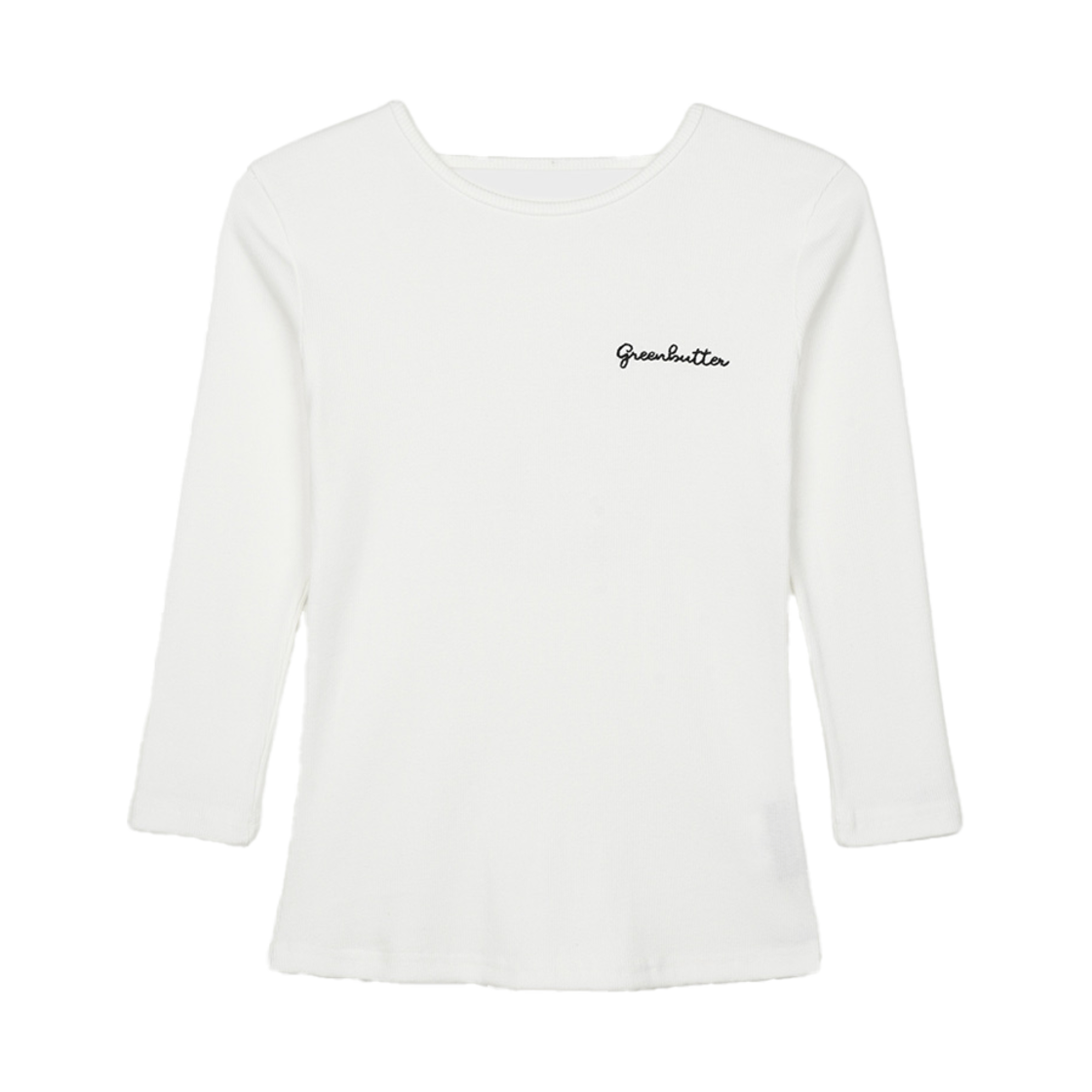 그린버터 쓰리-쿼터 슬리브 티 아이보리(Greenbutter Three-quarter Sleeve Tee Ivory) - 1