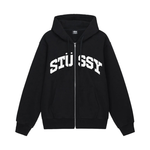 스투시 플립 후드 집업 블랙 | Stussy | KREAM