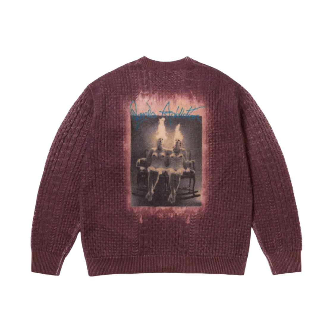 슈프림 x 제인스 어딕션 가디건 버건디 - 24FW