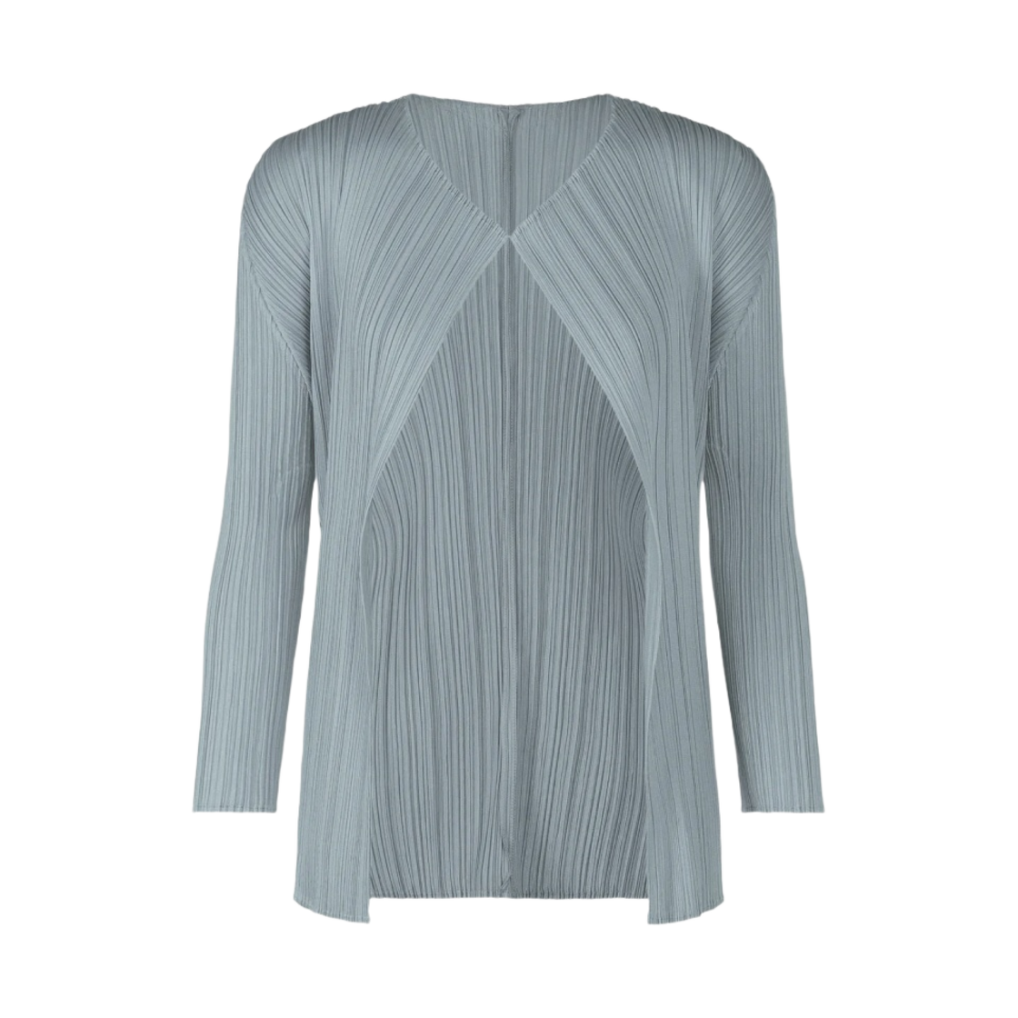 (W) 플리츠 플리즈 이세이 미야케 어거스트 가디건 쿨 그레이((W) Pleats Please Issey Miyake August Cardigan Cool Gray) - 1