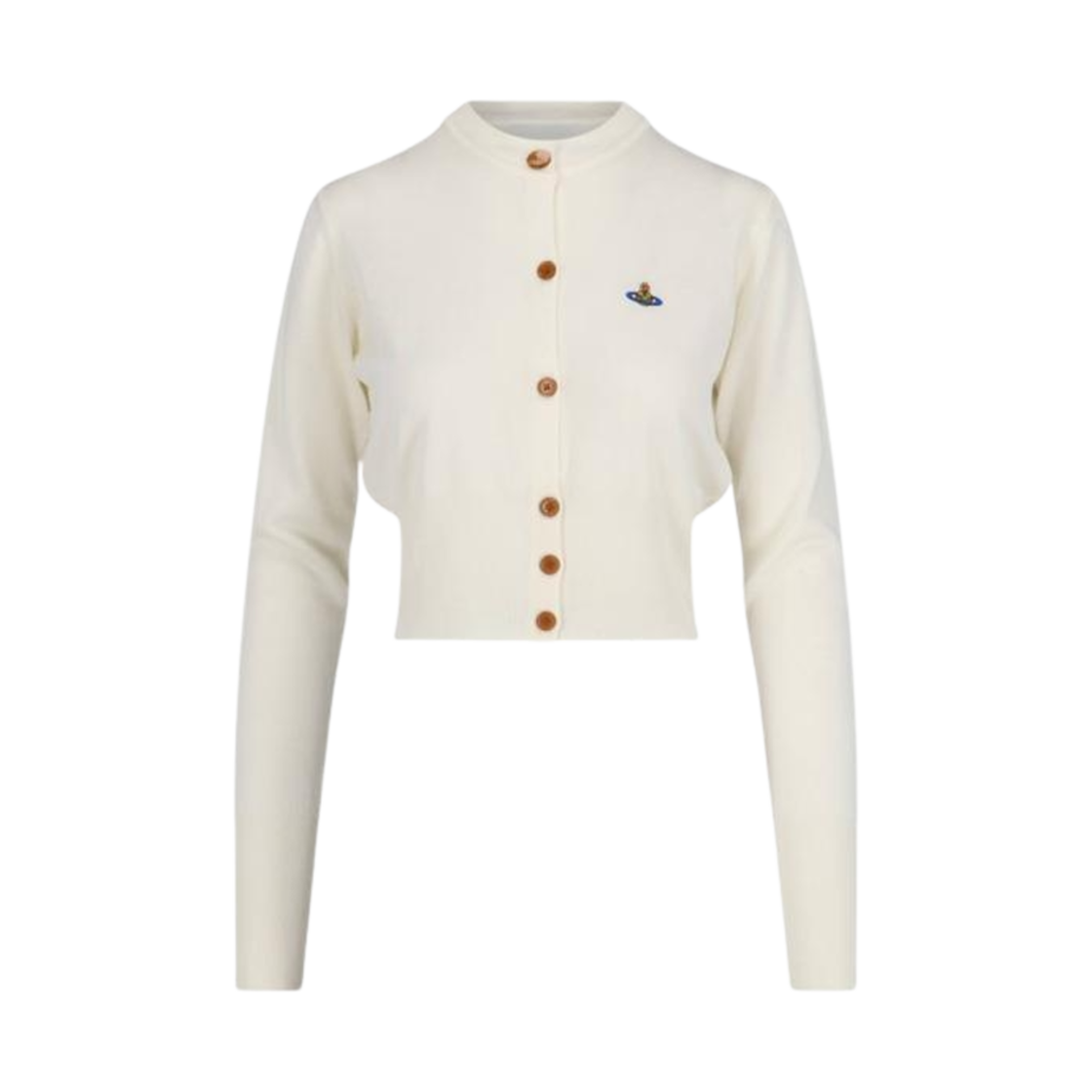 (W) 비비안 웨스트우드 베아 크롭 가디건 크림((W) Vivienne Westwood Bea Cropped Cardigan Cream)