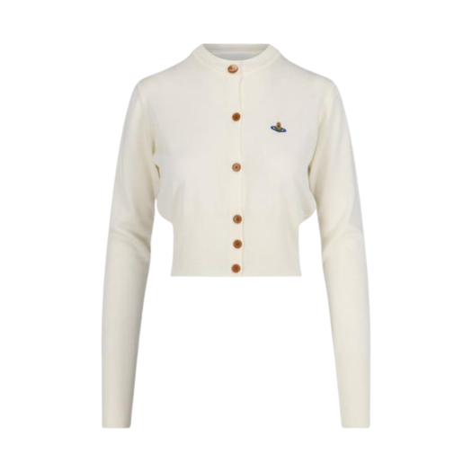 (W) Vivienne Westwood Bea Cropped Cardigan Cream