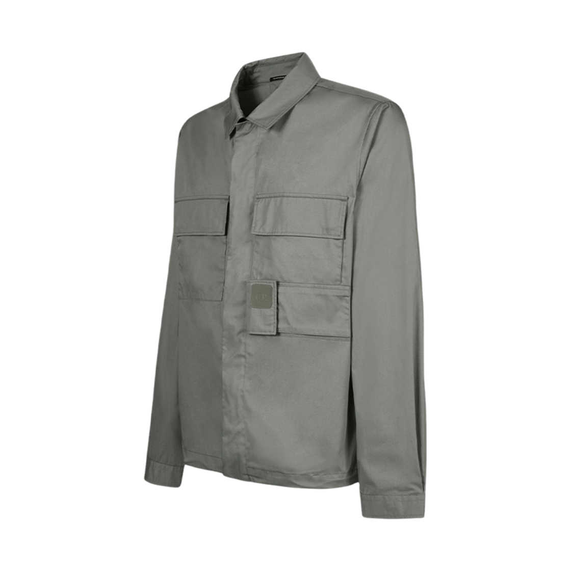 C.P. 컴퍼니 메트로폴리스 시리즈 개버딘 포켓 셔츠 실버 세이지 브라운 - 23FW(C.P. Company Metropolis Series Gabardine Pocket Shirt Silver Sage Brown - 23FW) - 2
