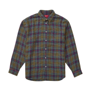 Supreme Basket Weave Plaid Shirt Yellow - 23SS