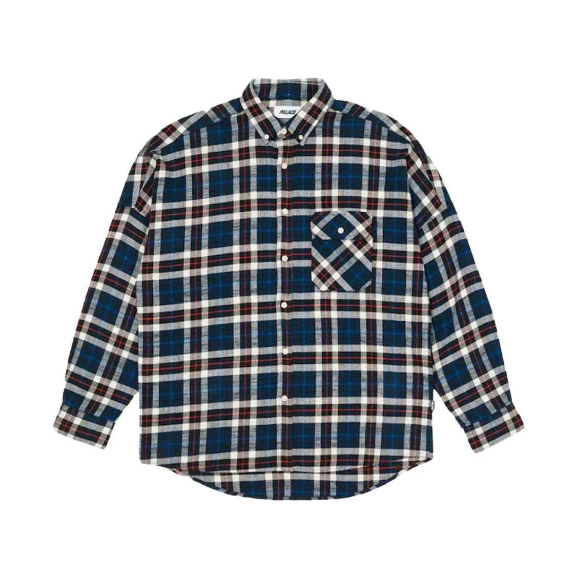 팔라스 플란넬 드롭 숄더 셔츠 네이비 - 22FW(Palace Flannel Drop Shoulder Shirt Navy - 22FW) - 1