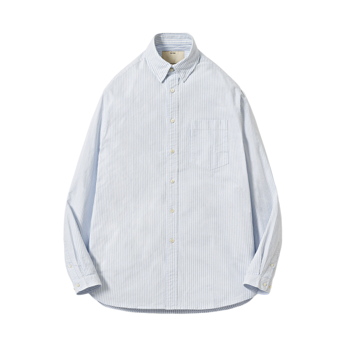 PCC0SHBS2CO02ST Pottery Button Down Shirt Supima Cotton 80/2 High Count Oxford Resilient Finish Sax Stripe
