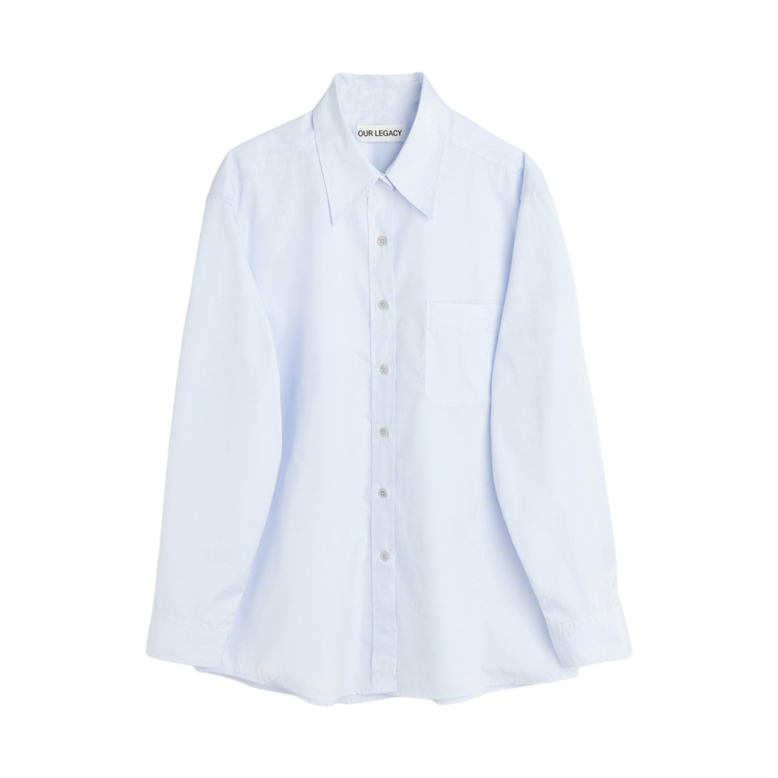 (W) 아워레가시 페이버릿 셔츠 다이닝 블루 팝린((W) Our Legacy Favourite Shirt Dining Blue Poplin)