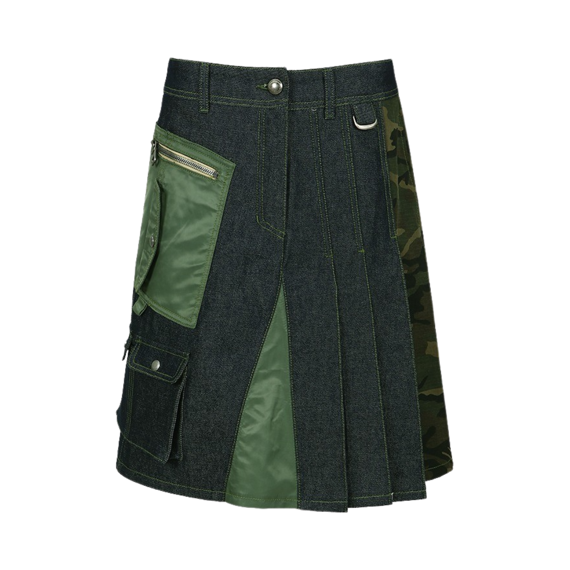 [KREAM 단독] ADSB 앤더슨벨 우먼 마르타 하프 플리츠 카고 스커트 인디고([KREAM 단독] ADSB Andersson Bell Women Marta Half Pleats Cargo Skirts Indigo)