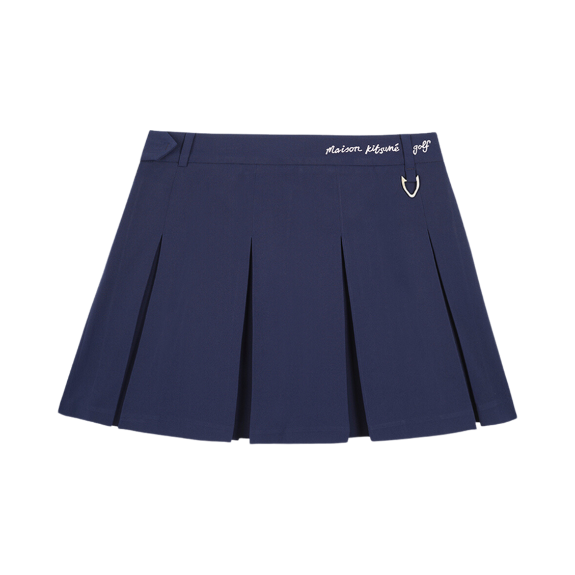 (W) 메종 키츠네 프로파일 폭스 미니 스커트 다크 네이비((W) Maison Kitsune Profile Fox Mini Skirt Dark Navy) - 2