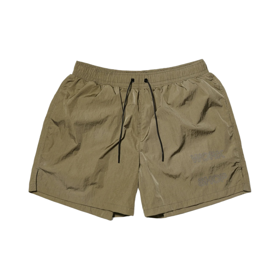 아워레가시 워크샵 나일론 태피터 러닝 쇼츠 올리브