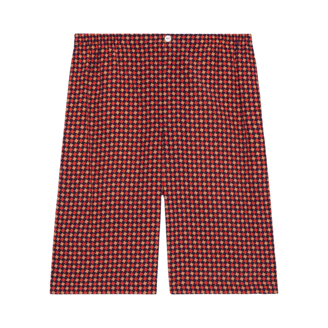 구찌 지오메트릭 하운즈투스 프린트 쇼츠 블루 레드(Gucci Geometric Houndstooth Print Shorts Blue Red) - 1