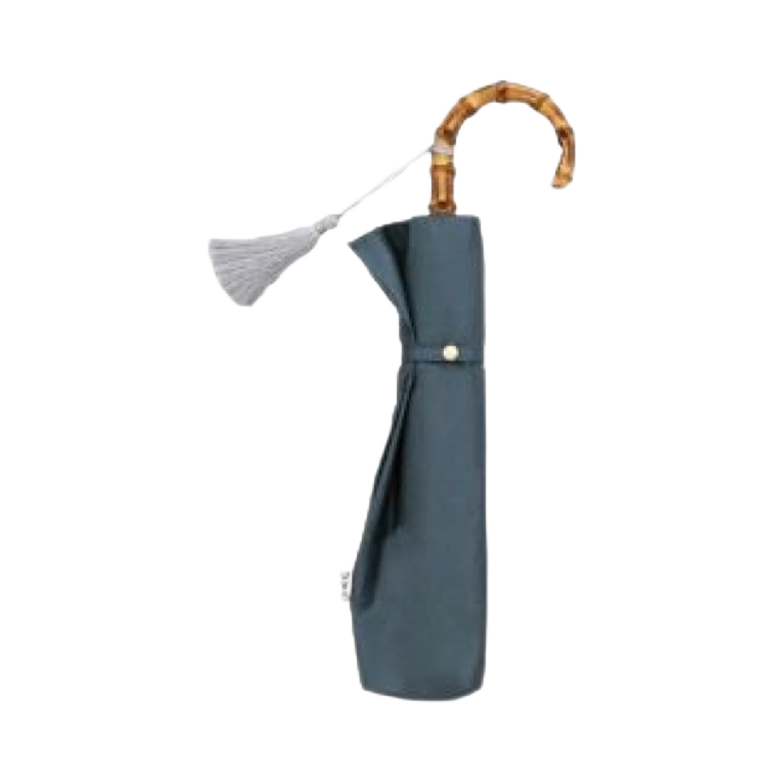 WPC 우보 2 폴드 미니 우산 블루 그레이 플레인 태슬(WPC UVO 2 Fold Mini Umbrella Blue Gray Plain Tassel) - 2