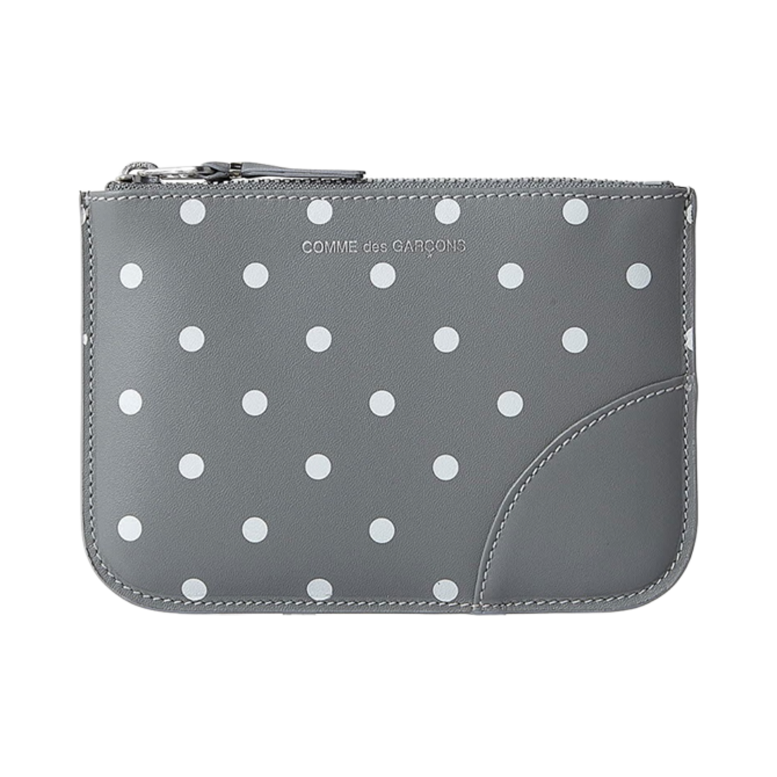 SA8100PD Comme des Garcons SA8100PD Polka Dot Printed Wallet Gray