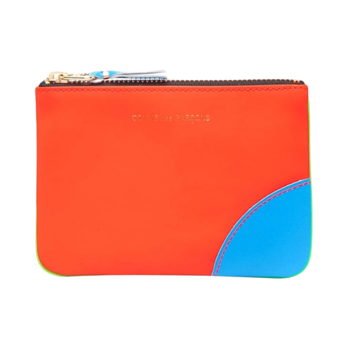 SA8100SF Comme des Garcons SA8100SF Super Fluo Wallet Green Orange