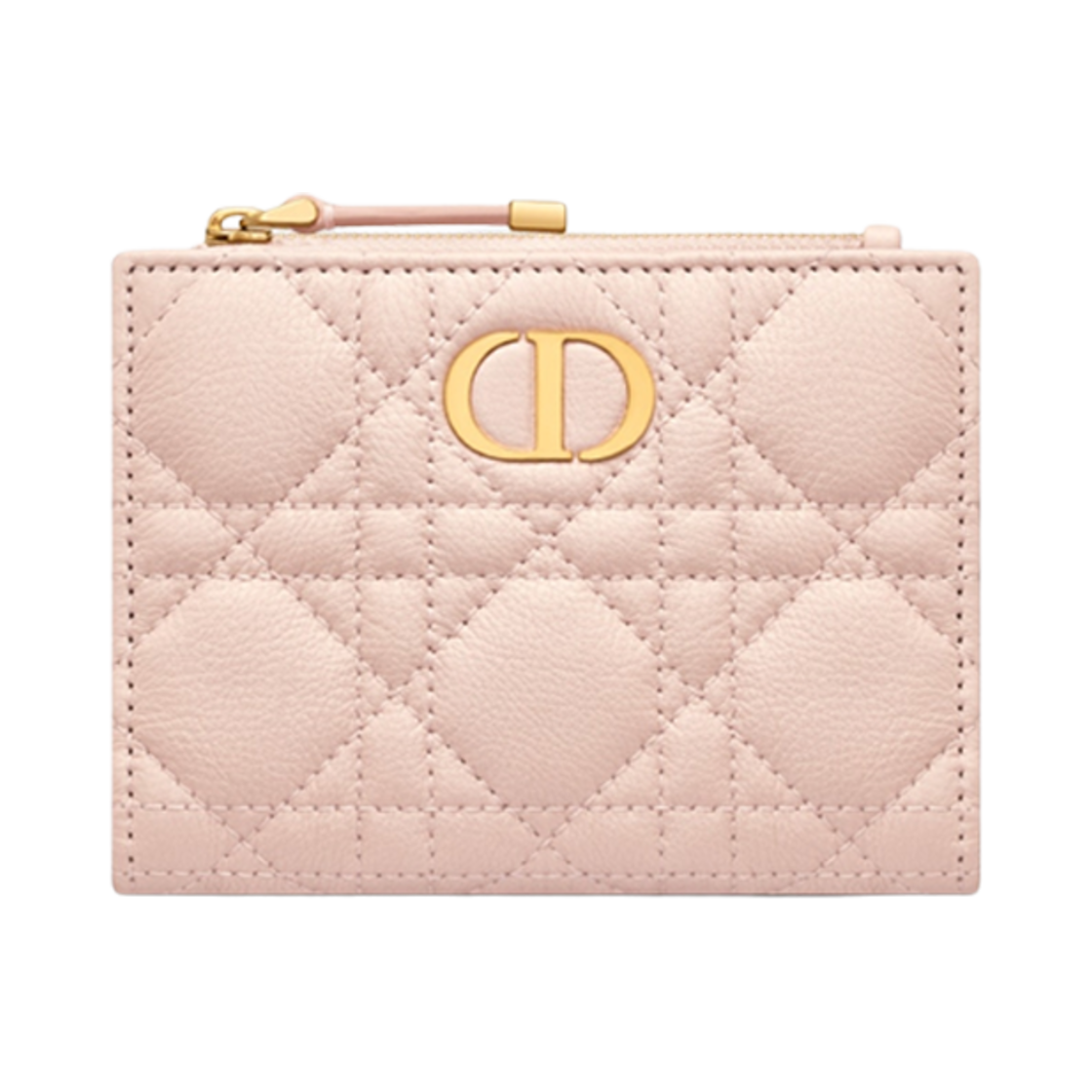 S5173UWHC-M413 Dior Caro Dahlia Wallet Powder Pink Supple
