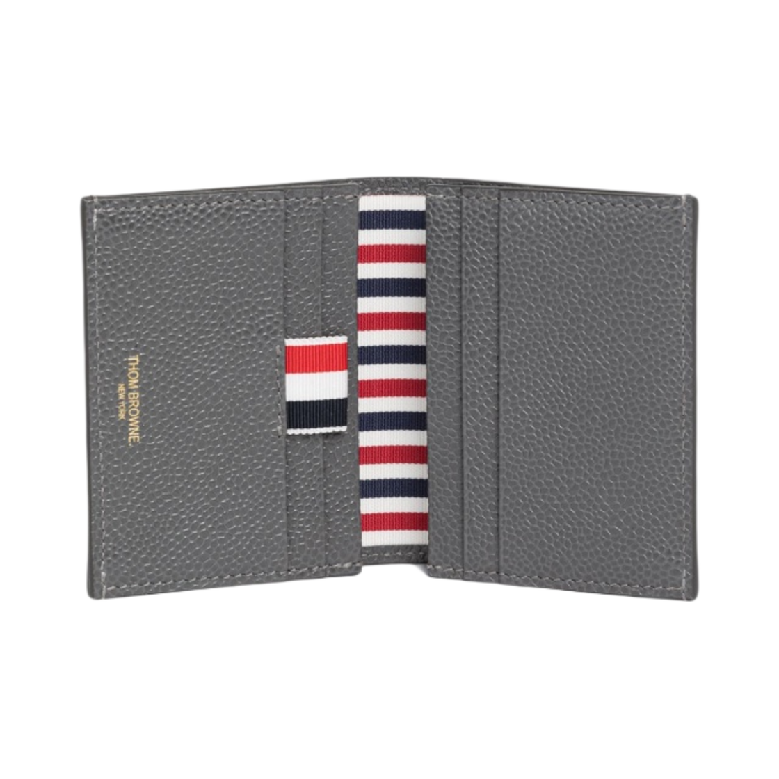 톰브라운 랍스터 페블 그레인 레더 더블 카드 홀더 다크 그레이(Thom Browne Lobster Pebble Grain Leather Double Card Holder Dark Grey) - 2
