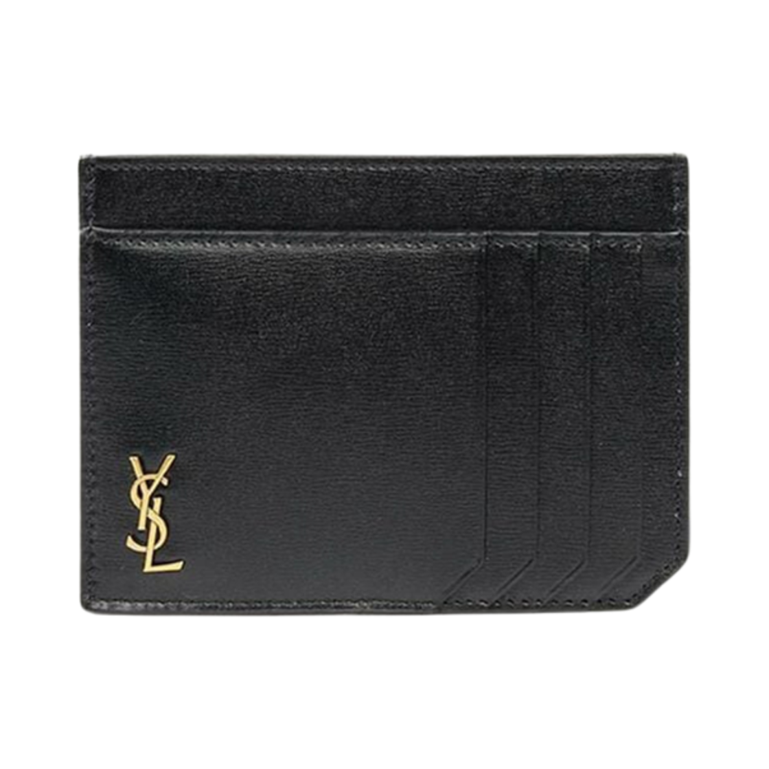 629908-02G0W-1000 Saint Laurent Logo Card Case Black