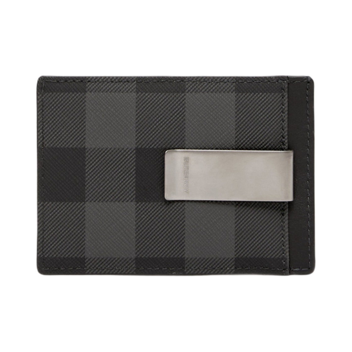 버버리 차콜 체크 머니 클립 카드 케이스 차콜(Burberry Charcoal Check Money Clip Card Case Charcoal) - 3