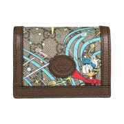 Gucci x Disney Donald Duck Card Holder Brown