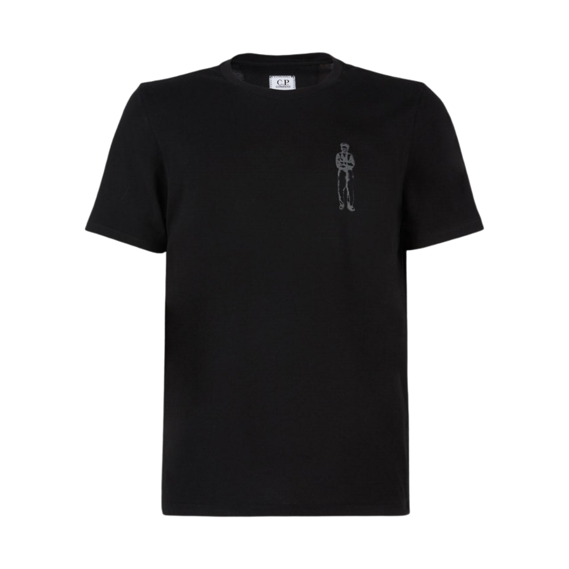 C.P. 컴퍼니 머서라이즈드 저지 브리티시 세일러 티셔츠 블랙 - 23SS(C.P. Company Mercerized Jersey British Sailor T-shirt Black - 23SS) - 1
