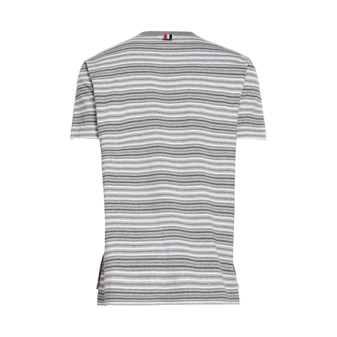 톰브라운 미드웨이트 저지 스트라이프 숏슬리브 티셔츠 토날 그레이(Thom Browne Midweight Jersey Stripe Short Sleeve T-Shirt Tonal Grey) - 2