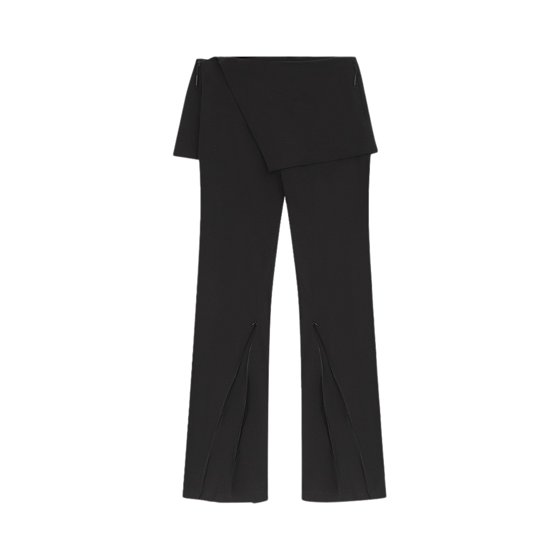 KW4CPALHE09BK Heliot Emil Women Bootcut Skirt Trousers Black - 24FW