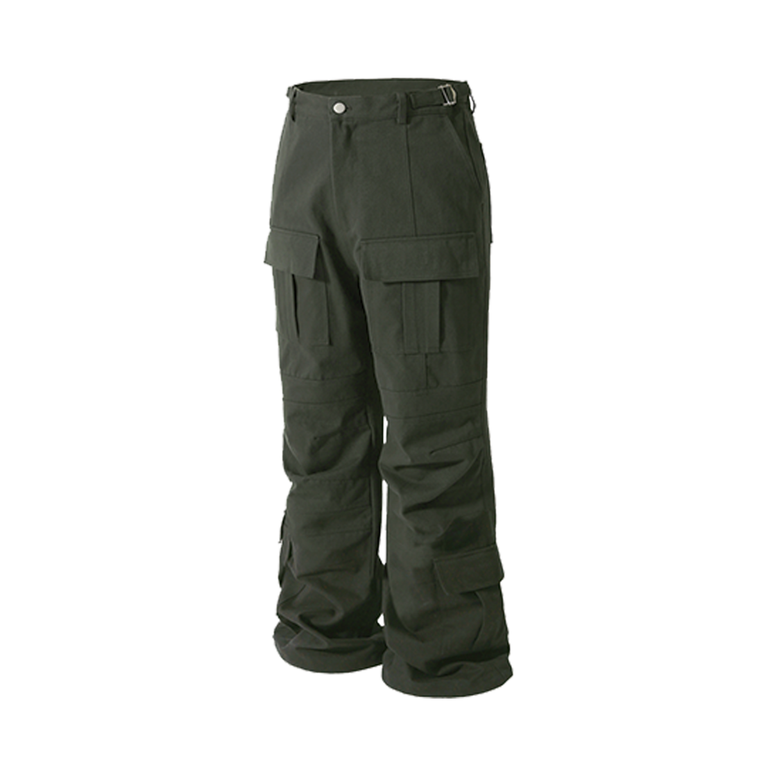 로어링라드 플레어 카고 팬츠  카키(ROARINGRAD Flared Cargo Pants Khaki)