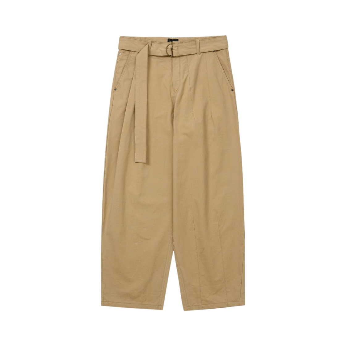 AJ244PT004BE Ajobyajo Asymmetric Cotton Pants Beige
