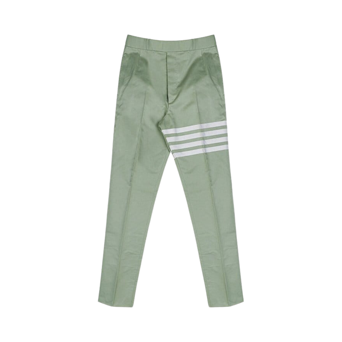 MTC001A-07890-320 Thom Browne Engineered 4-Bar Cotton Suiting Fit Backstrap Trousers Dark Green