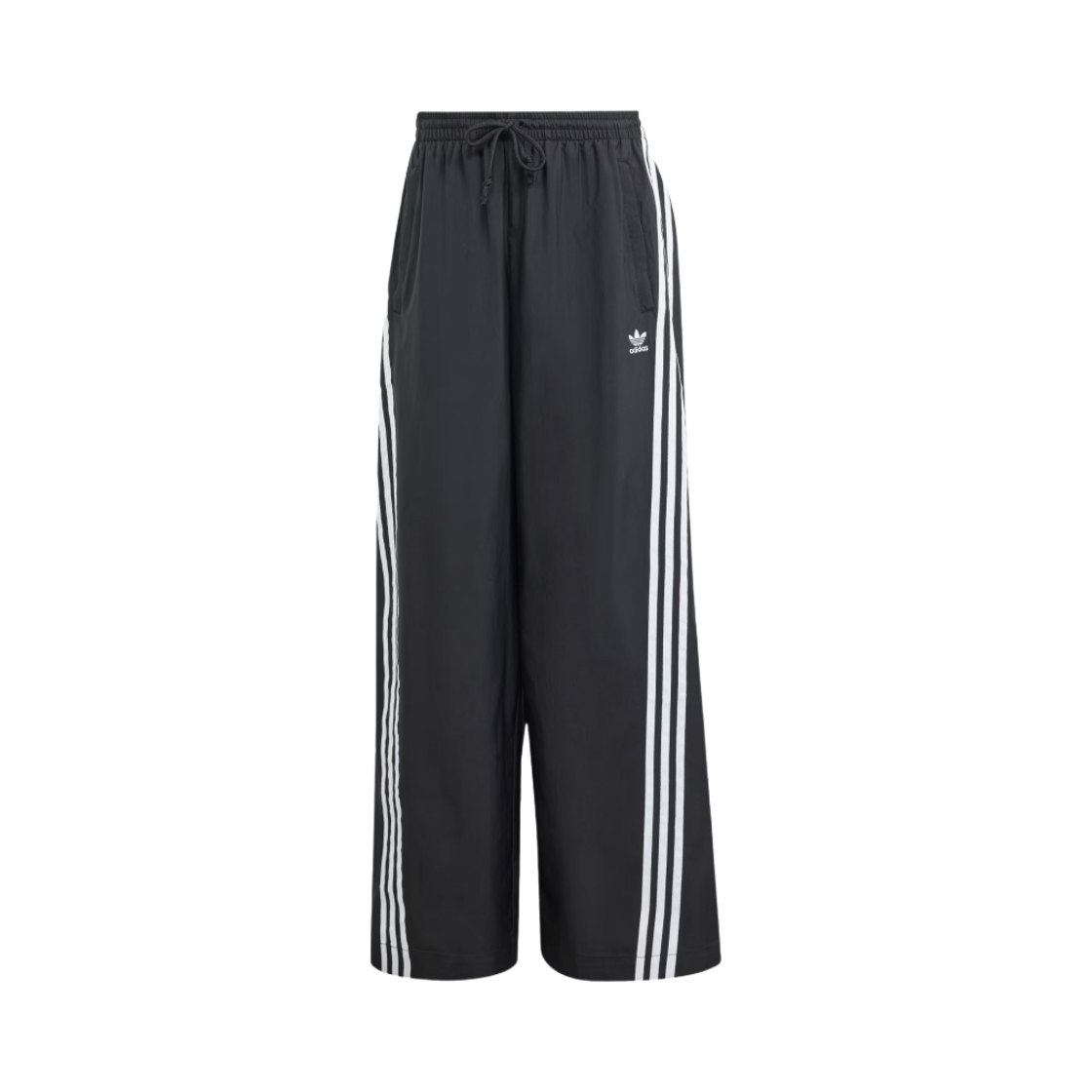 (W) 아디다스 아딜레니움 오버사이즈 트랙 팬츠 블랙 - KR 사이즈((W) Adidas Adilenium Oversized Track Pants Black - KR Sizing)