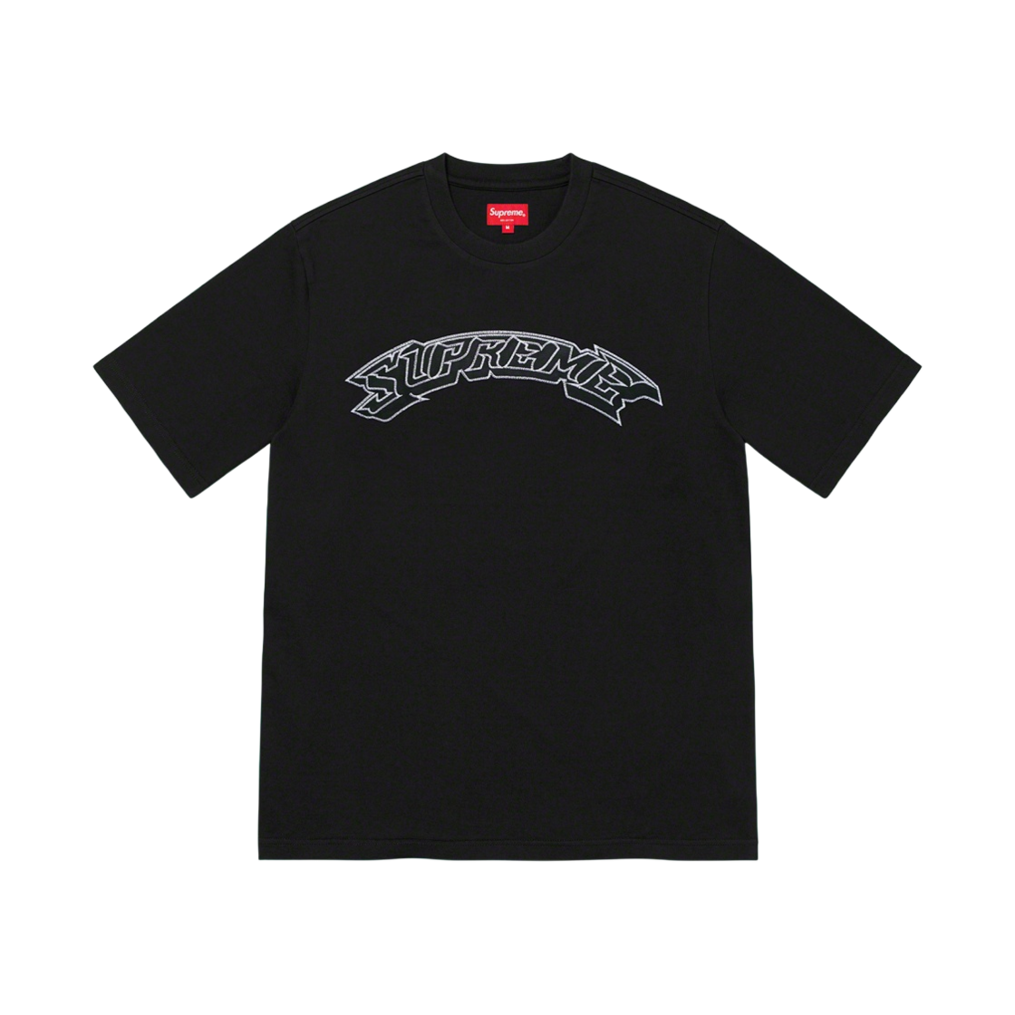 슈프림 아플리케 아크 숏슬리브 탑 블랙 - 22SS