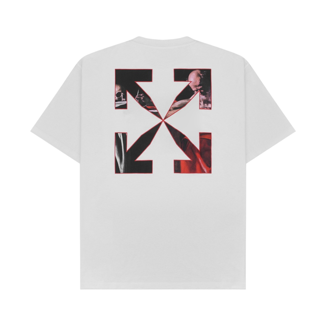 오프화이트 카라바지오 페인팅 오버 숏슬리브 티셔츠 화이트(Off-White Caravaggio Painting Over S/S T-Shirt White) - 2