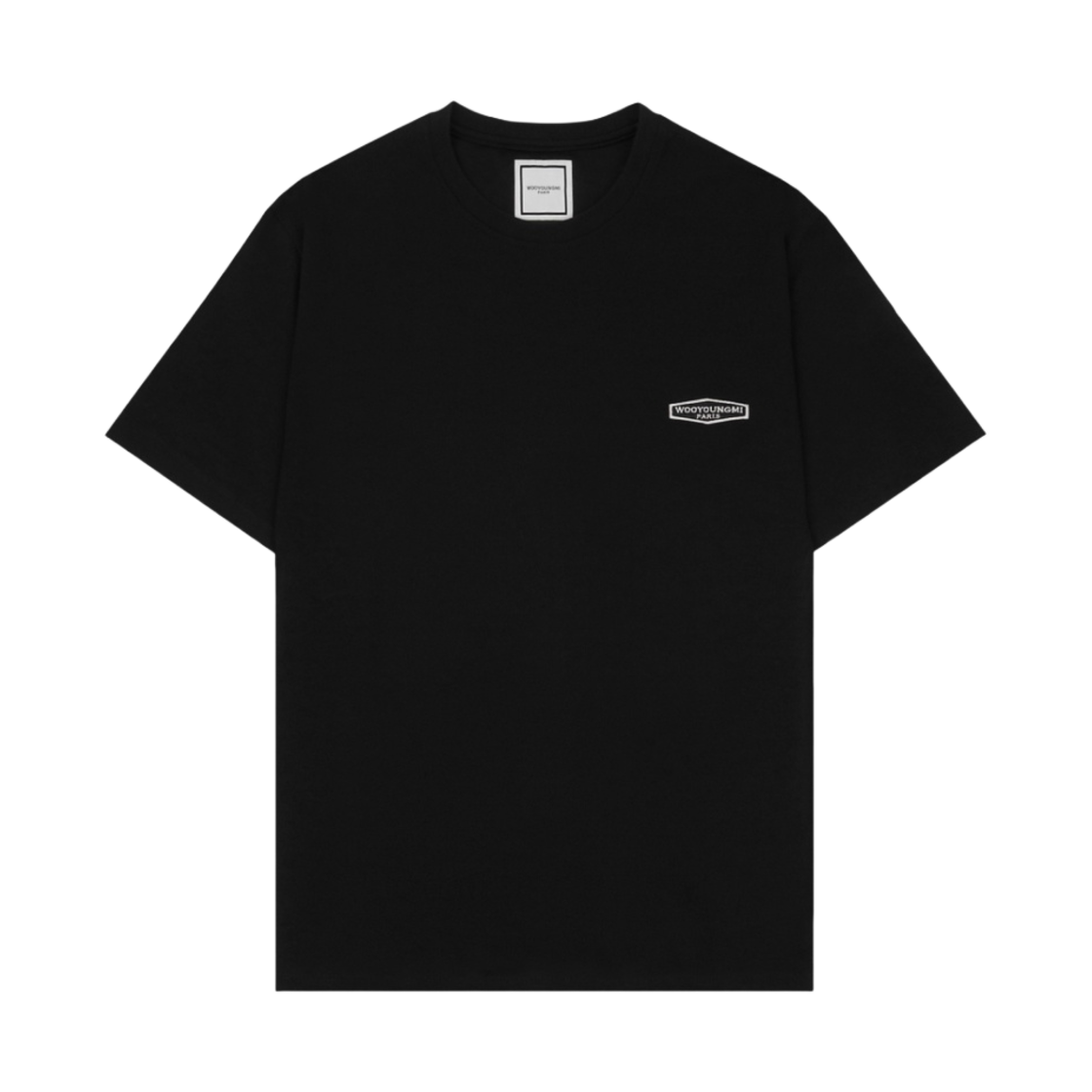 우영미 화이트 백로고 티셔츠 블랙 - 21SS(Wooyoungmi White Back Logo T-Shirt Black - 21SS) - 2