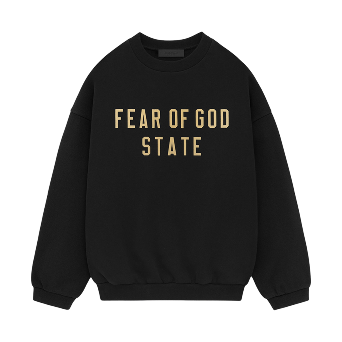 - Essentials Fleece State Crewneck Black - 24FW
