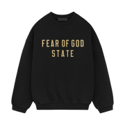 Essentials Fleece State Crewneck Black - 24FW