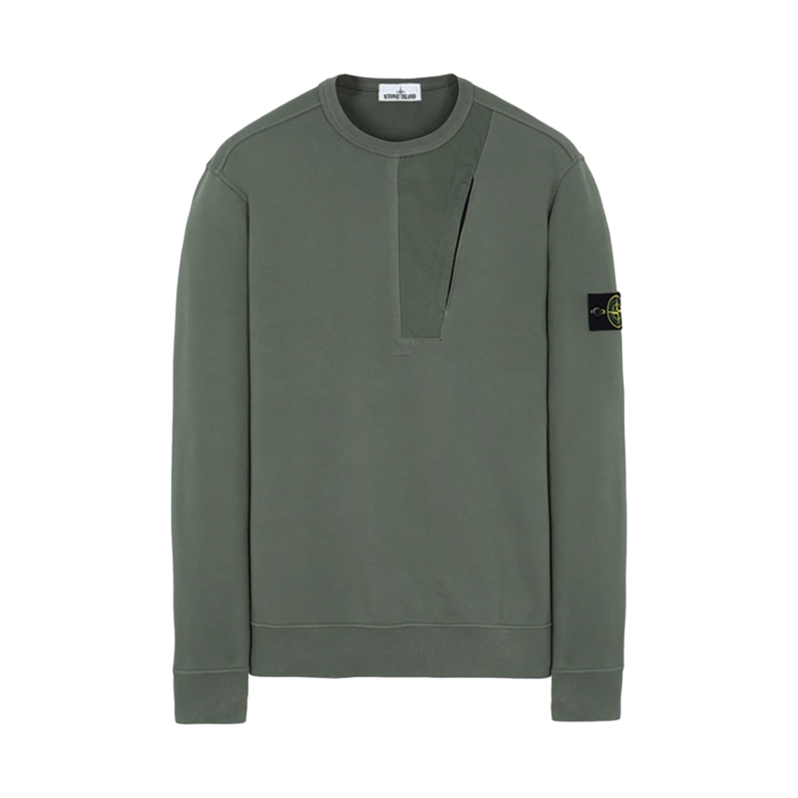 스톤 아일랜드 63151 스웨트셔츠 올리브 그린 - 20SS(Stone Island 63151 Sweatshirt Olive Green - 20SS) - 1