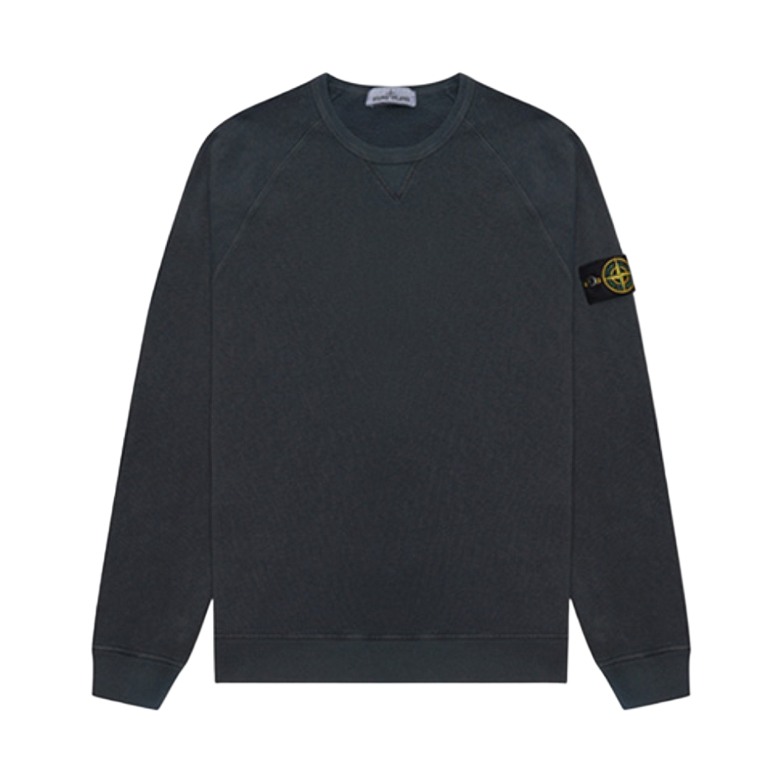 761566360-V0165 Stone Island 66360 Garment Dyed Malfile Fleece Crewneck Sweatshirt Steel Grey - 22SS