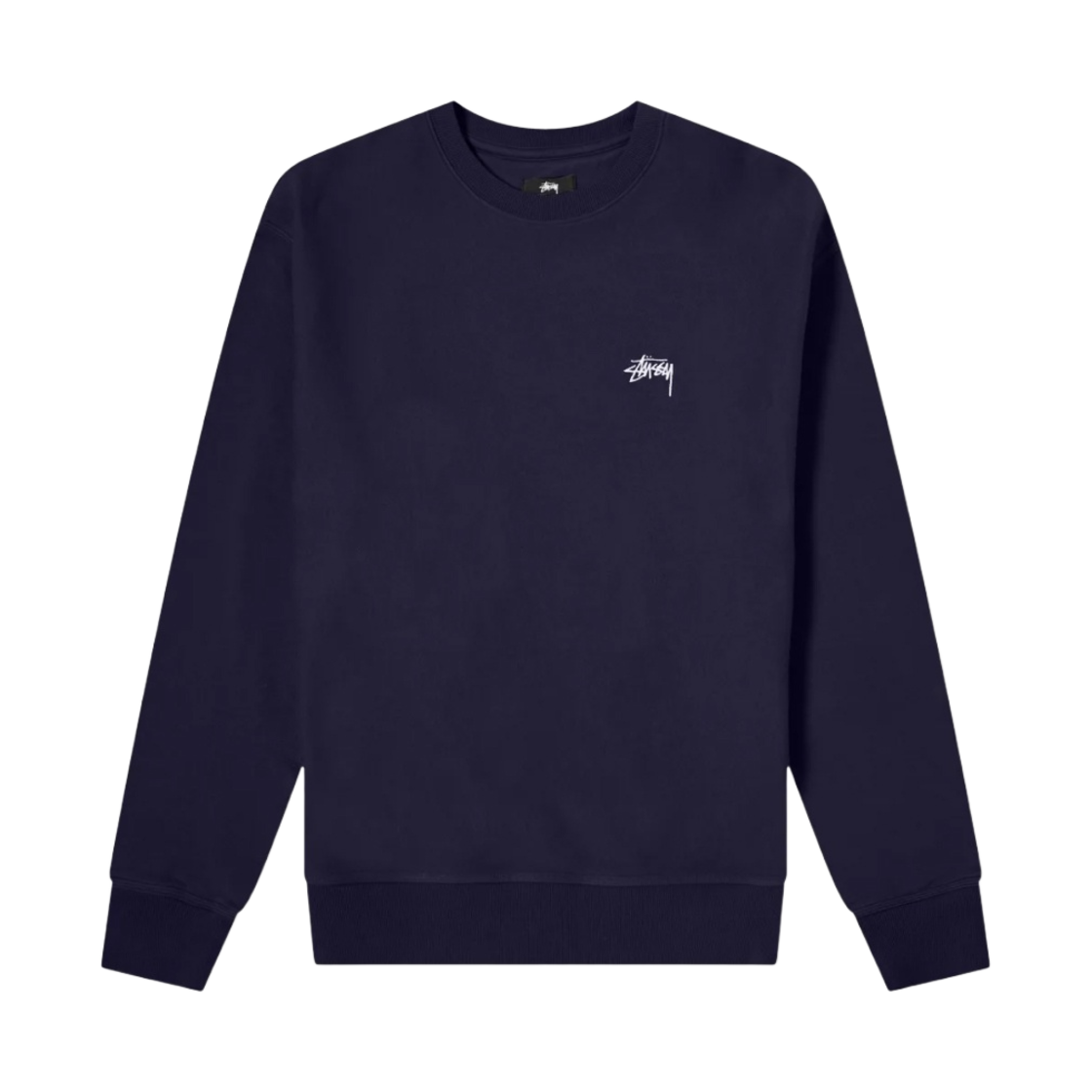 스투시 오버다이드 크루넥 네이비 2021