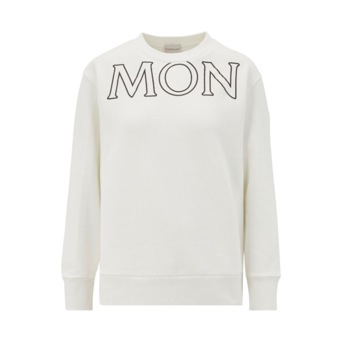 (W) 몽클레르 빅 로고 스웨트셔츠 실크 화이트 - 22FW((W) Moncler Big Logo Sweatshirt Silk White - 22FW) - 1