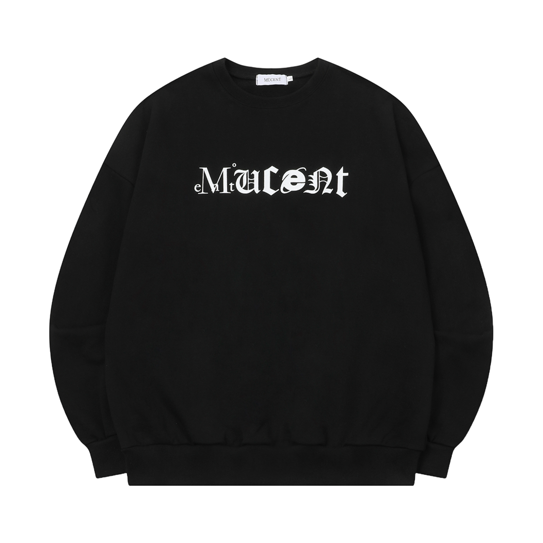 무센트 메이저 시그니처 맨투맨 블랙(MUCENT Major Signature Mtm Black)