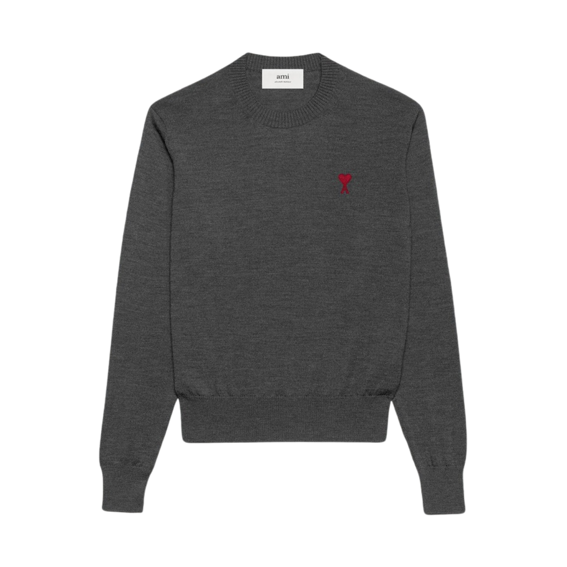 HKS111-KN0025-055 AMI de Coeur Sweater Heather Grey
