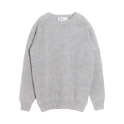 Harley of Scotland Shaggy Dog Crewneck Sweater Ugie Pearl