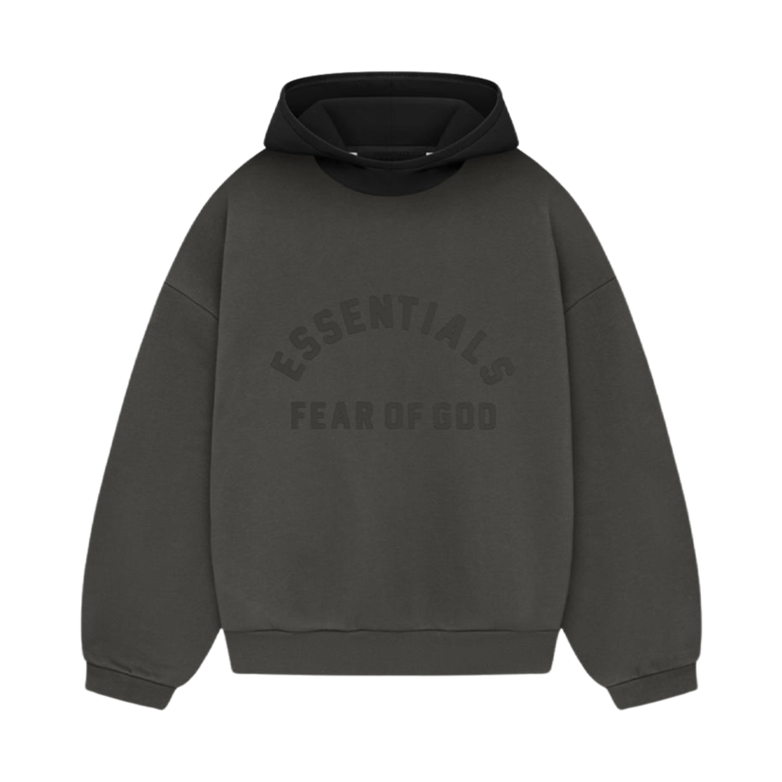 에센셜 나일론 플리스 후드 잉크 제트 블랙 - 24SS(Essentials Nylon Fleece Hoodie Ink Jet Black - 24SS)
