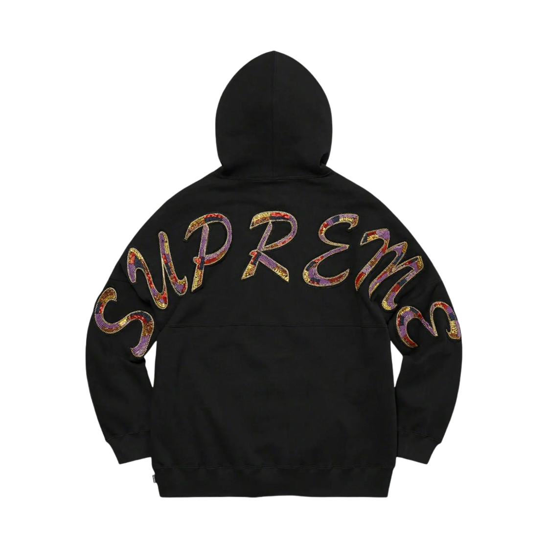 슈프림 비디드 후드 스웨트셔츠 블랙 - 22SS(Supreme Beaded Hooded Sweatshirt Black - 22SS) - 1