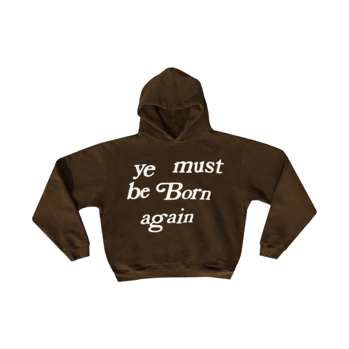 - Cactus Plant Flea Market Born Again Hooded Sweatshirt Brown