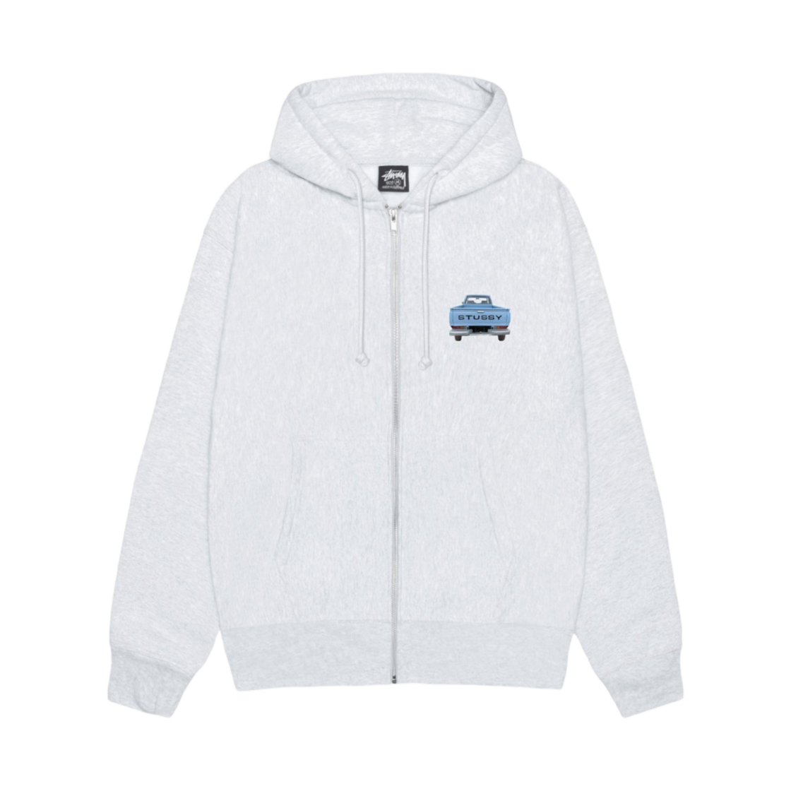스투시 픽업 집 후드 애쉬 헤더(Stussy Pickup Zip Hoodie Ash Heather) - 2