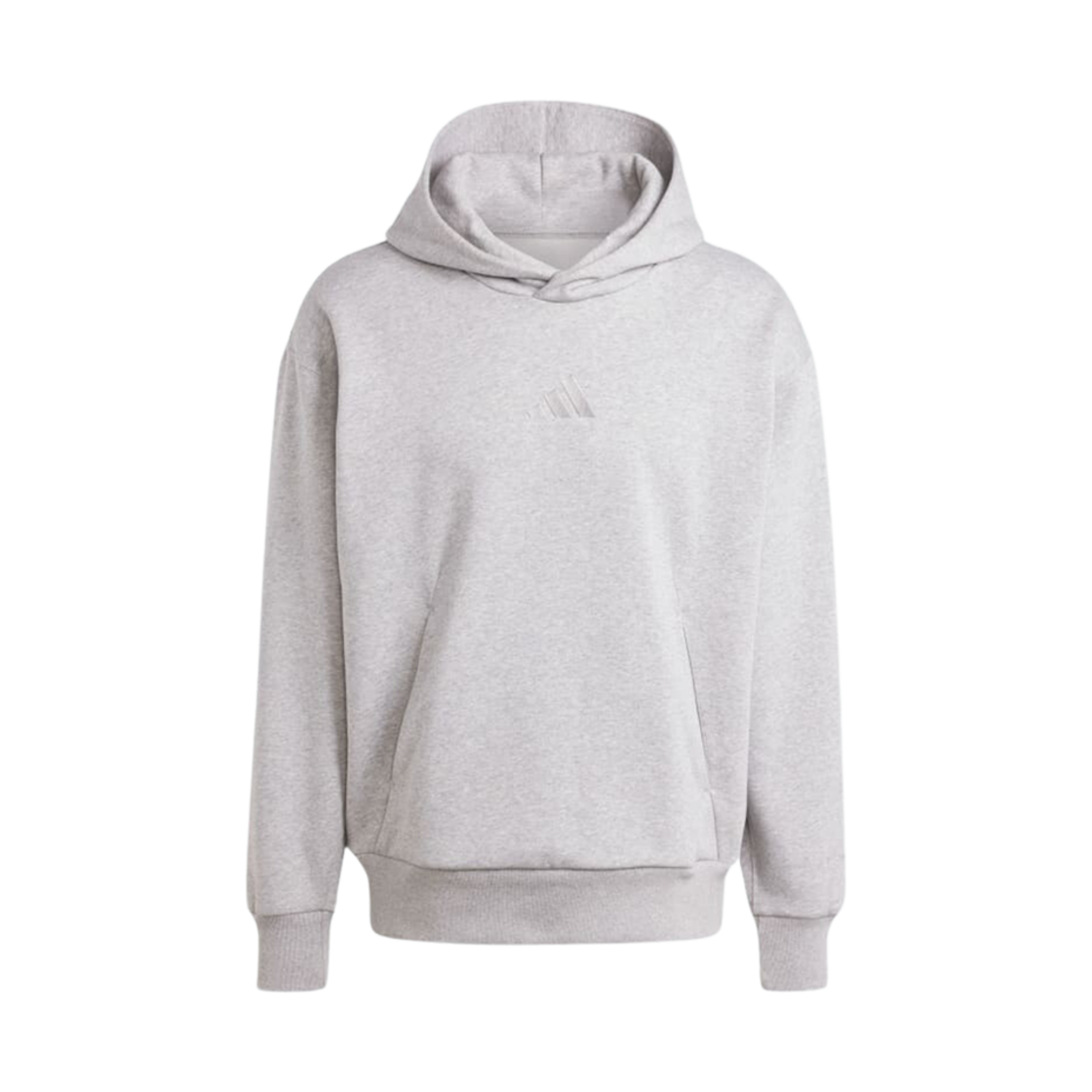 아디다스 올 SZN 플리스 후드 미디움 그레이 헤더 - KR 사이즈