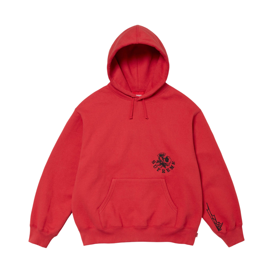 - Supreme Wild Embroidered Hooded Sweatshirt Burnt Red - 24FW - #2
