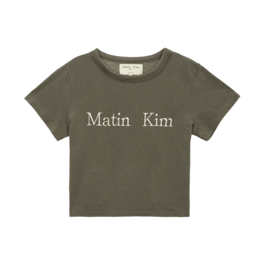 [MATIN KIM]★韓国人気★MATIN HERITAGE TOP Matin Kim MATIN HERITAGE CROP TOP 4BXK186 (Matin Kim/Tシャツ