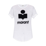 (W) Isabel Marant Koldi Logo T-Shirt White Black